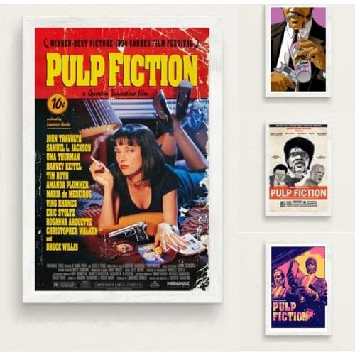 Novel Hot Classic Movie Quentin Tarantino Retro Art Painting Funny Canvas Poster Wall Home Living Room Decoration Painting
