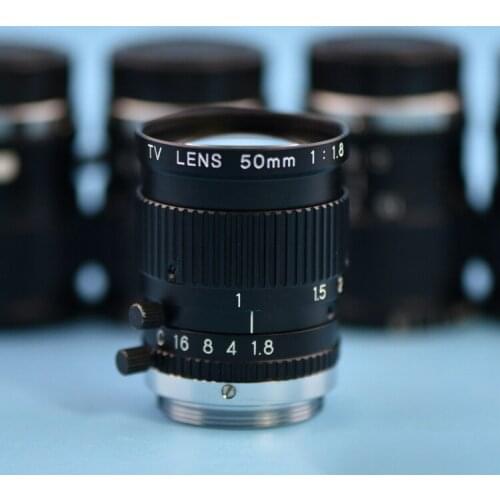 Used secondhand original U-TRON MV5018 CV-L50 TV LENS 50mm 1:1.8 TV lens industry lens for industry camera