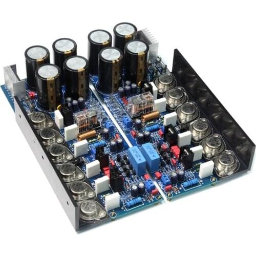 T330 high power hifi fever Gold sealed transistor post power amplifier board with rectifier circuit Adjustable pure class A