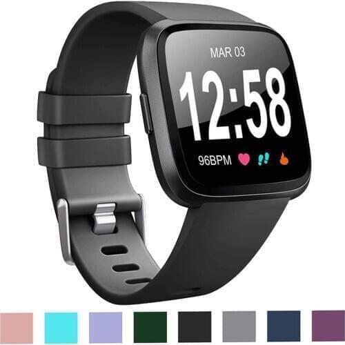 Straps Compatible with Fitbit Versa 2 and Fitbit Versa Lite, Silicone Wristbands Bands for Fitbit Versa /Versa Lite/Versa 2