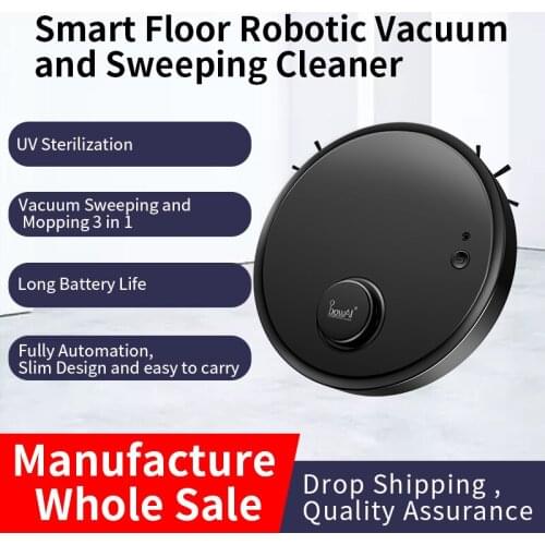 Robot Vacuum Cleaner 1200Pa Suction Mopping Sweeping Robot 3 In 1 Intelligent Detector Slim Design Cleaner For Home Floor