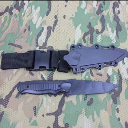 Tactical US Army Soft Plastic Knife Model Decoration Training Knife Cosplay Props Knife Paintball Dummy BK/DE