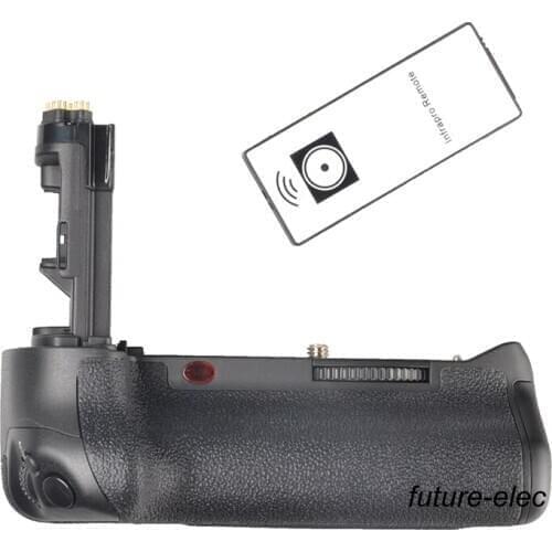 Vertical Shutter Battery Hand Handle Grip Holder For Canon EOS 7D Mark II 7DII 7D2 DSLR as BG-E16 + IR Remote Control Controller