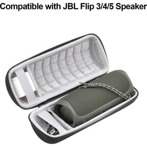 Hard Travel Carrying Case for JBL Flip 5 4 3 Bluetooth Speaker Protective EVA Storage Bag Pouch Cover Black