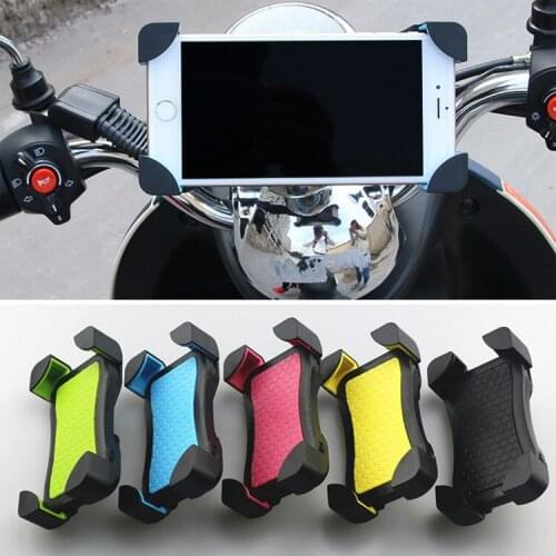 1pcs Non-slip Bicycle Mobile Phone Holder Universal Electric Motorcycle Cell Phone support Mountain Bike GPS Navigator Bracket