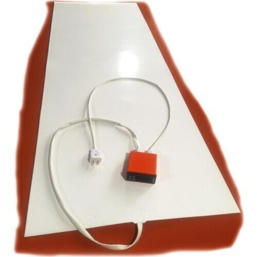 110V 850W 500*1500*1.5mm White Silicone Rubber Heater with digital thermostat on wire 2000mm lead wire