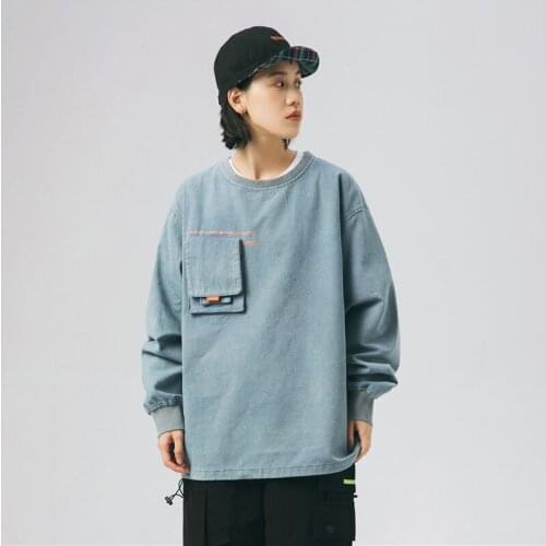 2020 Autumn hoodies mens fashion brand personalized pocket street hip hop leisure base shirt