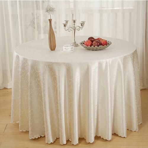 3MTR x10pcs Hotel Restaurant tablecloth round table dining table skirt cover Polyester Table Cover Cloth Banquet Wedding Party