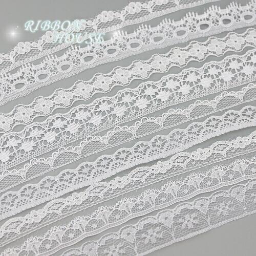 5 yards/roll) white lace fabric Webbing Decoration packing Material