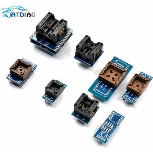 SOP8+SOP16 +PLCC32 +PLCC44 Adapter 8 PCS Programmer Adapters Socket Kit for TL866CS TL866A EZP2010 RT809H Programmer
