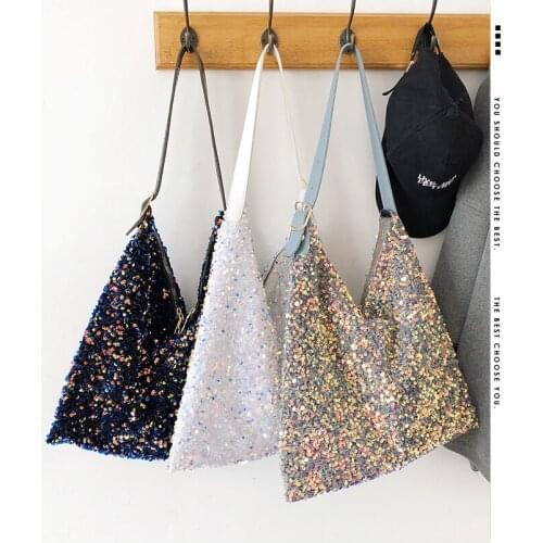 Glitter underarm bag single shoulder bag Yangqi bag 2021 new summer temperament bag elegant large capacity leisure bag