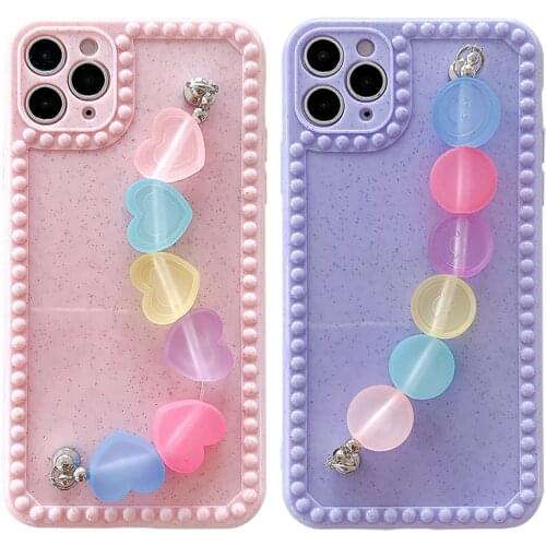 3D Candy Bracelet Smile Heart Back Cover For iphone X XR XS MAX 11 Pro 11Pro 11ProMax 7 8 Plus 7Plus 8Plus SE 2020 Phone Case