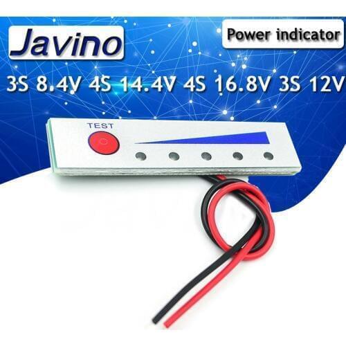 Li-ion Lithium Battery Capacity Indicator 2S 8.4V 4S 14.4V 4S 16.8V 3S 12V Electricity Power LEDs Display Board Meter Tester