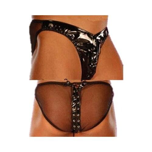 JIMEIJI Men's Leather Briefs