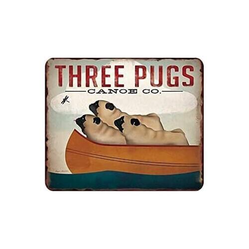 Royal Tin Sign Funny Anime Creative Animals Dogs Coffee Beer Drink 11.8 11.8 inches, Square Metal Signs for Home Gas Retro