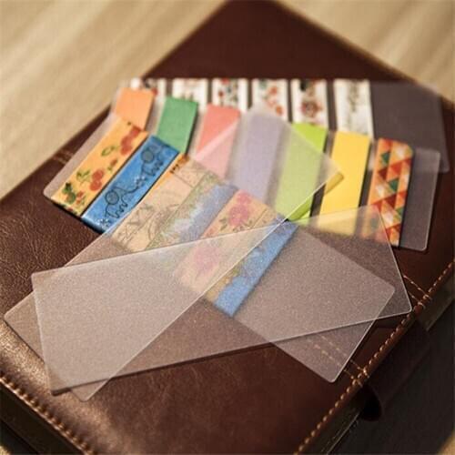 Lovely Kawaii Diy Transparent 10pcs/lot Tape Separate Card Pvc Frosted