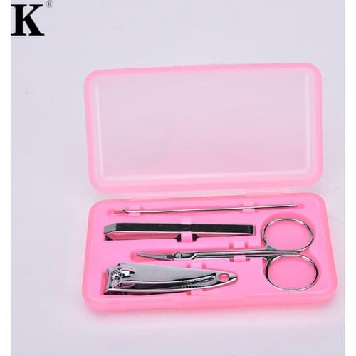 4pcs Nail Care Tools Nails Clipper Manicure Set Clippers Trimmers Pedicure Scissor Nail Tools Sets Kits