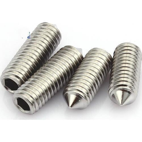 304 Stainless Steel Tip Set Screws Six Angle Screw Head Fastening Screws M4*20
