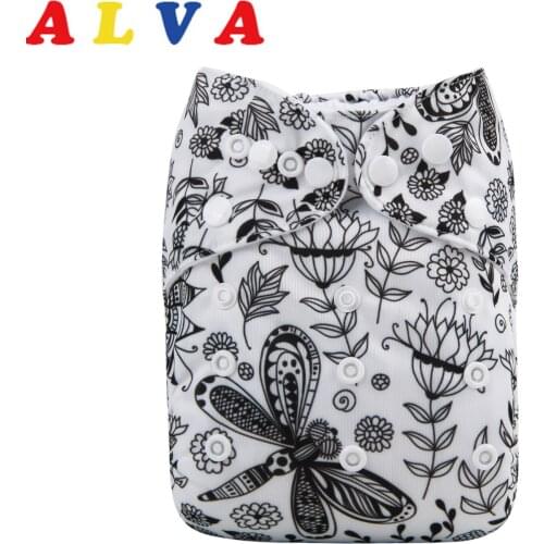 Alvababy New Cloth Diapers Baby with 1pc Microfiber Insert