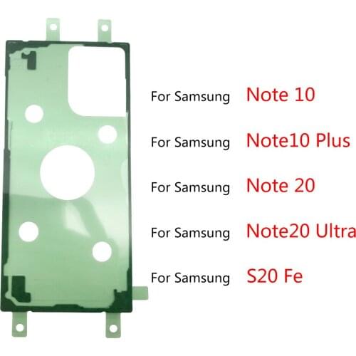 New For Samsung Note 10 20 S20 Fe Plus Ultra Back Glass Cover Adhesive Sticker Stickers Glue