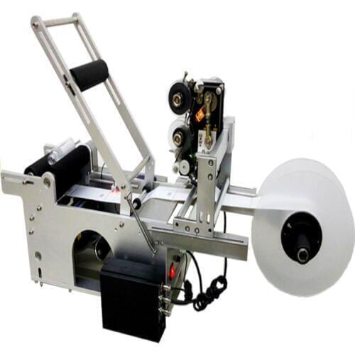 Newest MT-50D Semi-automatic round jar sticker labeler machine with date coder