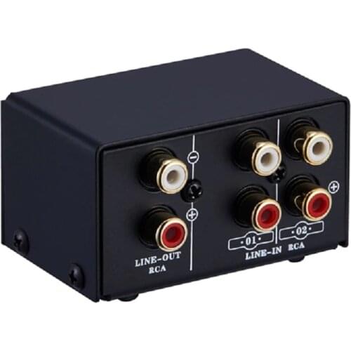 2 in 1 Out or 1 in 2 Out o Source Signal Selector, Switcher, Speaker, o Source, Switcher, RCA Interface, Lossess