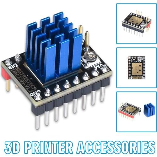 1pc Durable TMC2209 V1.2 Stepper Motor Driver Silent Motor 3D Printer Accessories For S-KR 2 Mini E3 Ender-3
