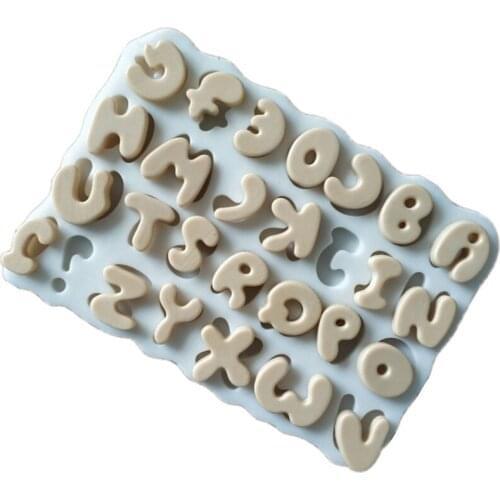 Letters Silicone Mold 3D Fondant Cakes Decorating Tools DIY Kitchen Bakeware candy Chocolate mould