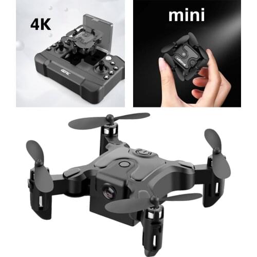 Folding WIFI 4 Channel RC FPV Drone 2.4Ghz Real-Time App Control 3-Gear Speed Remote Control Quadcopter Beginner Gift