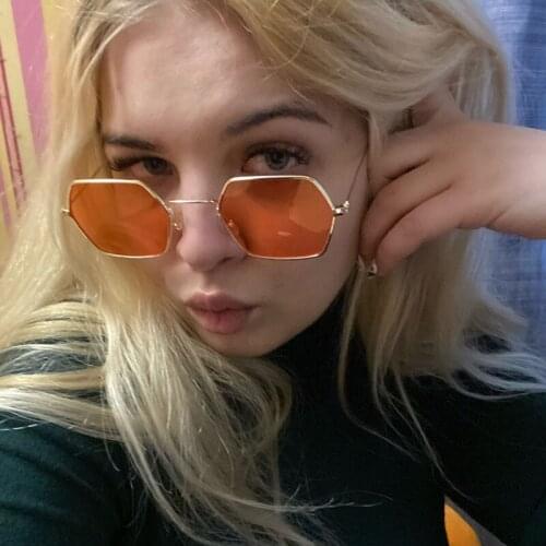 Vintage Luxury Eyeglasses Metal Frame Polygon Sun Glasses For Women Men Travel Gafas Eyewear Vintage Sunglasses Shades Oculos