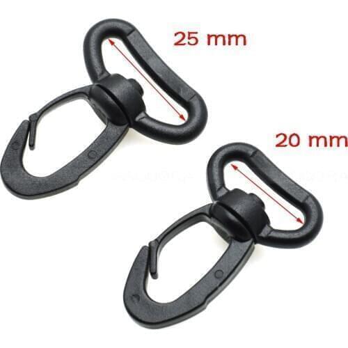 Heavy Duty Plastic Snap Hooks for Weave Paracord Lanyard Backpack Accessories Webbing 20mm 25mm