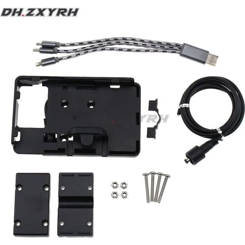 Motorcycle Mobile Phone Navigation Bracket USB Phone Charging for BMW R1200GS LC ADV Adventure 2013 2014 2015 2016 2017 R1200 GS