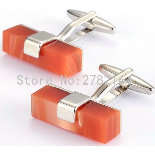 High-grade red gem cufflinks mens shirts cufflinks sleeve nail factory direct sale free shipping