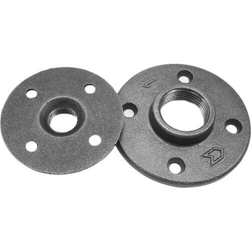 Malleable iron black metal decorative pipe fitting floor Flanges