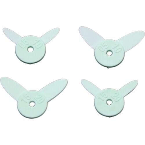 4pcs Dental orthodontics tools dental ruler Tooth Slit measuring ruler Teeth Occlusal Ruber Orthodontic Treatment Gap Instrument