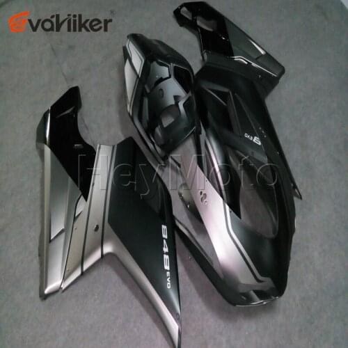 ABS fairing for 848 1098 1198 2007 2008 2009 2010 silvergray motorcycle bodywork kit Injection mold H2