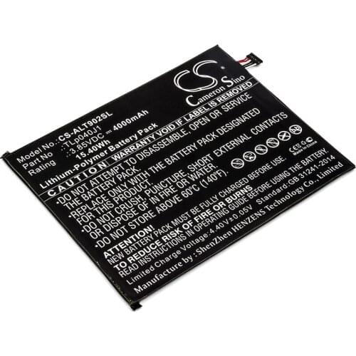 Cameron sino battery for Alcatel 8082, 9024W, A30 Tablet, A30 Tablet 4G LTE，TLp040J1