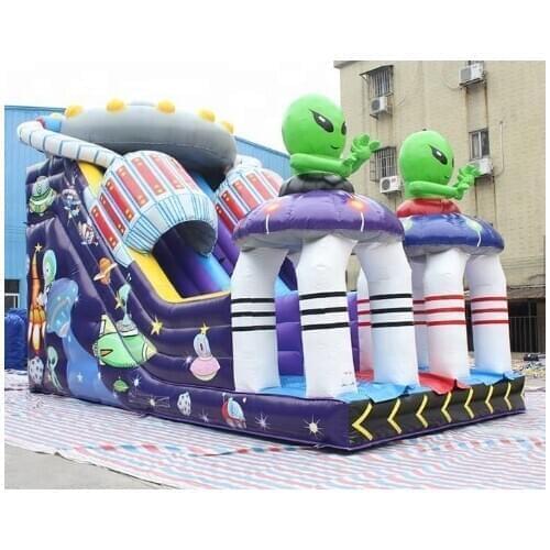 Customized big UFO inflatable bouncer castle inflatable slides with bouncer inflatable combo