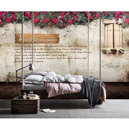 Large Print 5d Papel Murals 3d Flower Wallpaper Murals 3D Photo Mural Wall paper for Sofa Background 3d Wall Murlas