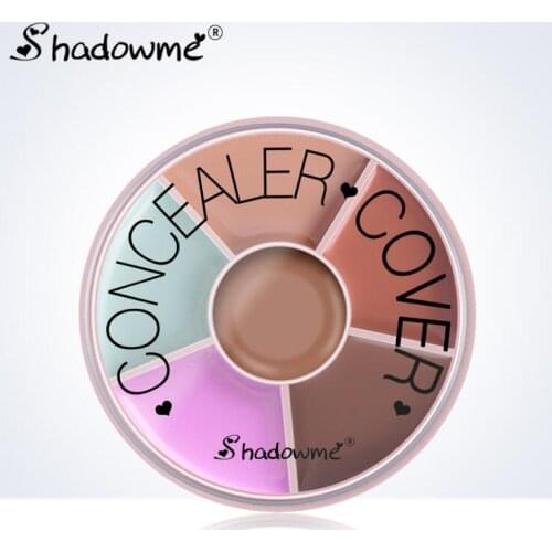 Brand makeup round concealer palette 6 colors concealer repair palettes
