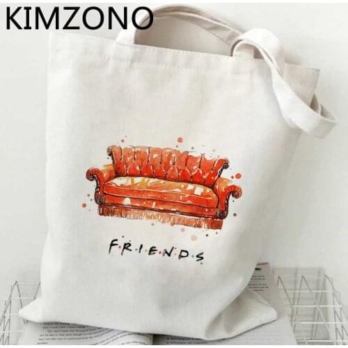 Friends Tv Show shopping bag handbag bolso shopping bolsas de tela bag string reusable tote shoping sac tissu