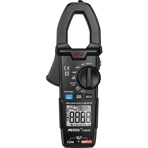 True RMS Digital Clamp Meter MESTEK CM83D DC AC Current Voltage Ampere NCV Ohm Tester Ammeter Multimeter Electrician Tool