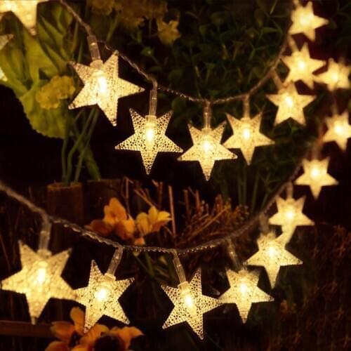 220V/USB/Battery Operated Star String Lights Globe Ball LED Fairy Light Christmas Party Wedding Snowflakes Garland Twinkle Light