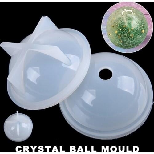 Creative 6cm Round Ball Silicone Mold UV Epoxy Epoxy Resin Soft Mould Tool Supplies Home Decoration Crafts Making Mold Tools
