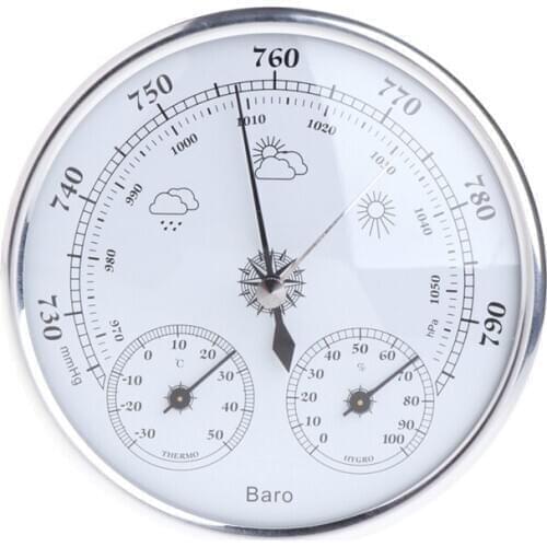 Wall Mounted Household Barometer Thermometer Hygrometer Weather Station Hanging