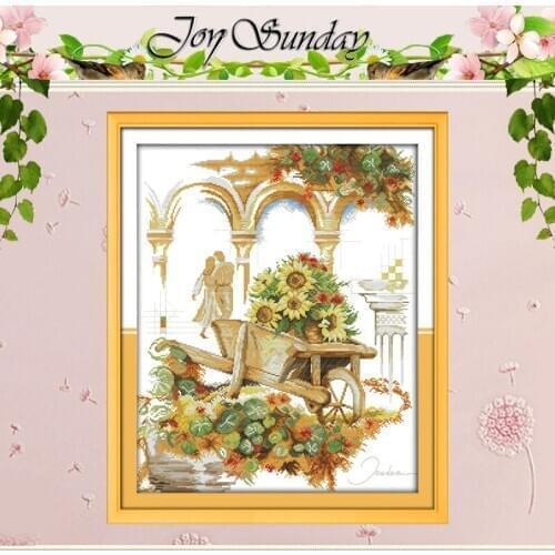 Holiday is Coming Counted Cross Stitch 11CT 14CT Cross Stitch Set Wholesale Scenery Cross-stitch Kit Embroidery Needlework