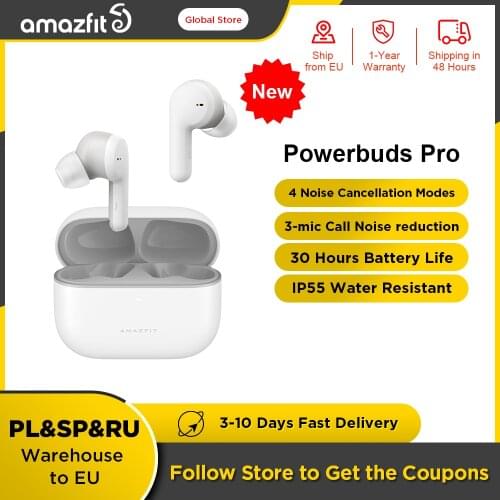 2021 New Amazfit PowerBuds Pro Noise-reduction Heart Rate Monitoring Cervical Spine Posture Reminders Earphone