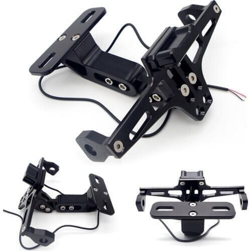 License Plate Holder Motorcycle Rear Registration&Turn Signal Lamp For HONDA shadow aero 750 bros 160 steed 400 varadero xl1000