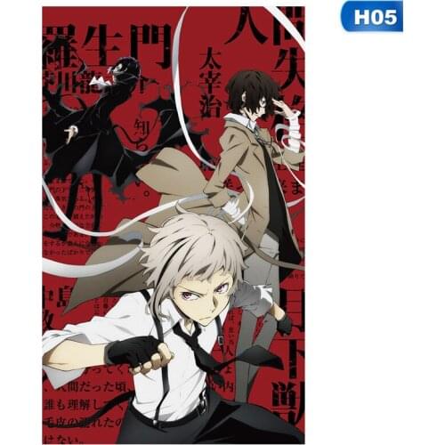 Anime Bungo Stray Dogs Wall Posters Study Living Room Home Decor Comic Exhibition Display Wall Art Painting 30x42cm