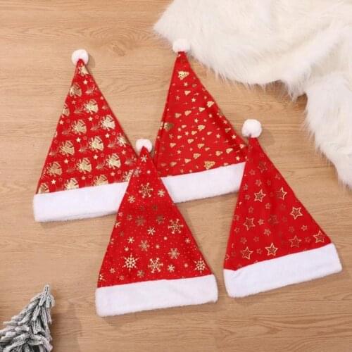 Christmas Ornaments Hats Santa Hats Children Boys Girls Hats Cap Party Props